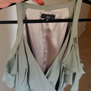 Lulus sage green bridesmaid dress 1x